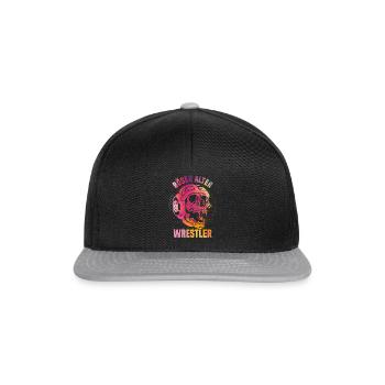 Kampfsport Ringen Wrestling Ringer I Böser Alter - Snapback Cap - Schwarz/Grau - Vorne