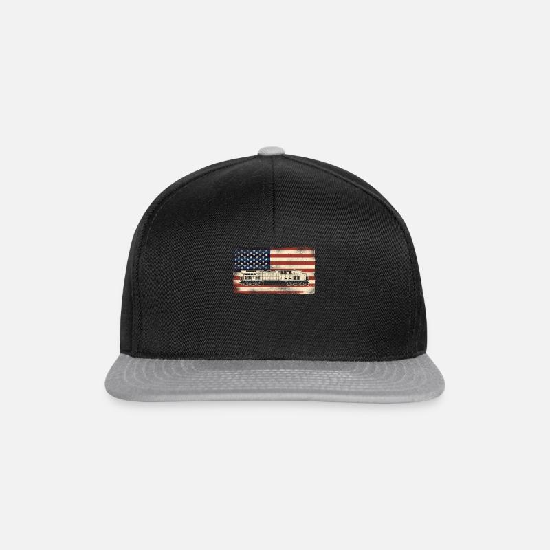 Freight Diesel Train Driver - Snapback Cap - Schwarz/Grau