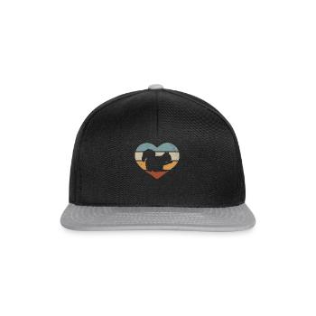 Squirrel Heart Squirrel Lover sweet - Snapback Cap - black/grey - Front