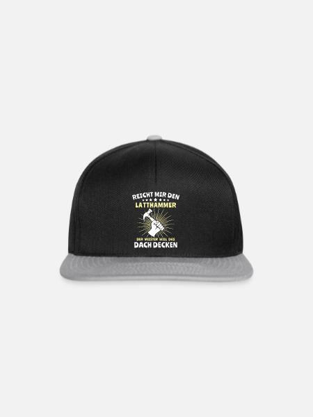 Dachdecker Dachspengler Dachklempner - Snapback Cap - Schwarz/Grau