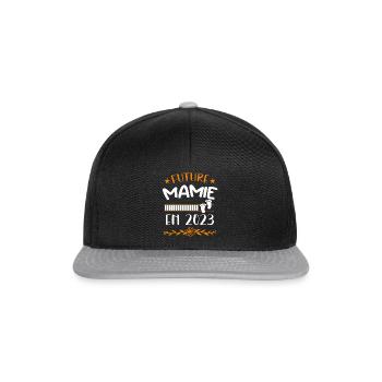 future mamie 2023 - Casquette snapback - noir/gris - Devant