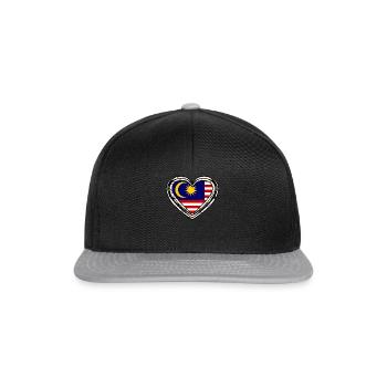 Malaisie - Casquette snapback - noir/gris - Devant