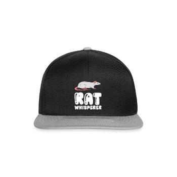 Chuchoteur de rat - Casquette snapback - noir/gris - Devant