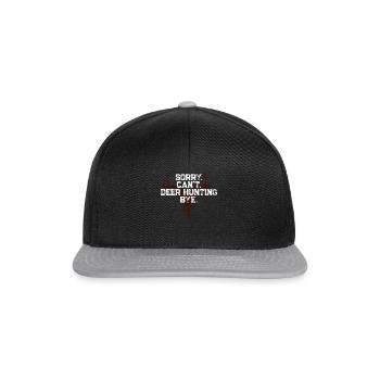 Buck Deer Hunting Hunter Sorry. - Snapback Cap - Schwarz/Grau - Vorne