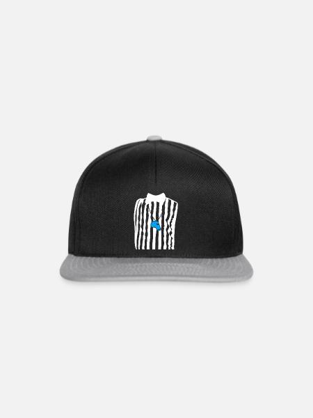 Schiedsrichter Outfit - Snapback Cap - Schwarz/Grau