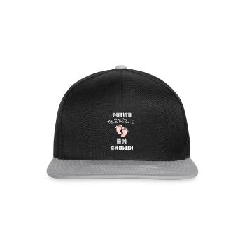 Petite merveille en chemin - Casquette snapback - noir/gris - Devant