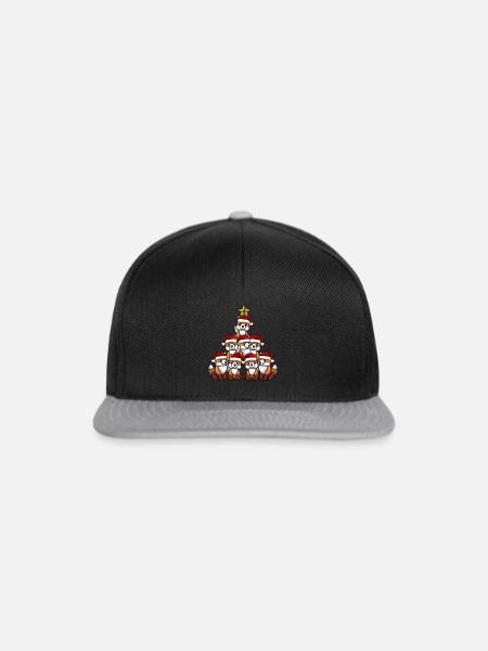 Fuchs Weihnachtsbaum - Snapback Cap - Schwarz/Grau