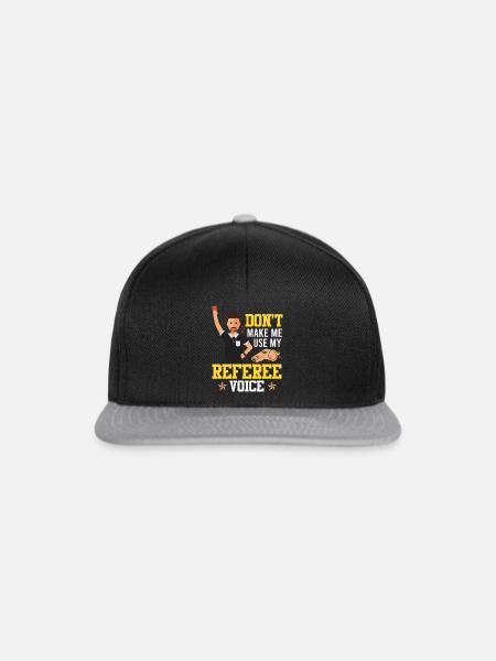 Schiedsrichter - Snapback Cap - Schwarz/Grau