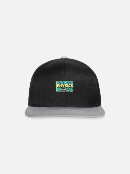 Physik Physiker - Snapback Cap - Schwarz/Grau