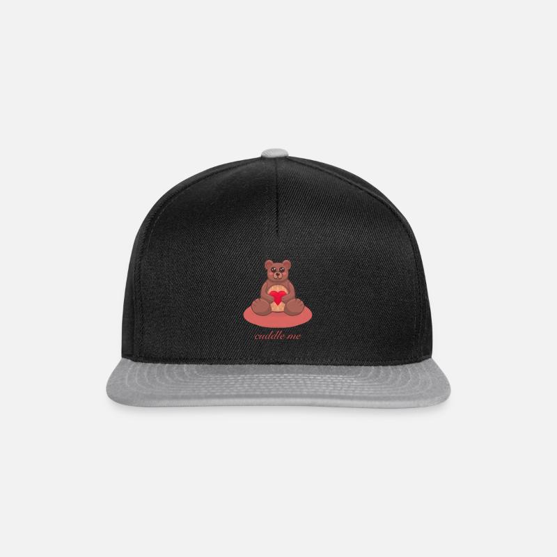 Kuschelbär - Snapback Cap - Schwarz/Grau