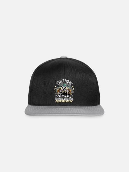 Holzfäller Baumfäller - Snapback Cap - Schwarz/Grau
