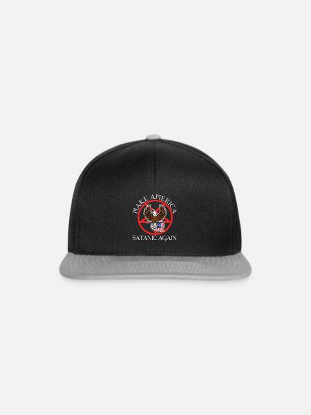 Make America Satanic Again - Snapback Cap - Schwarz/Grau