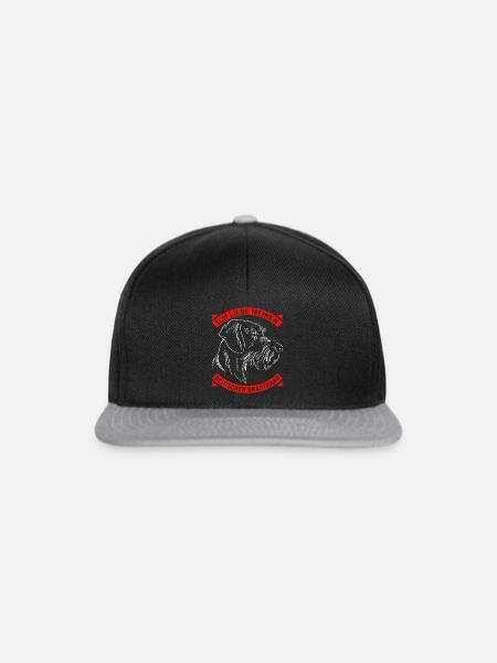 Hund Hundebesitzer - Snapback Cap - Schwarz/Grau