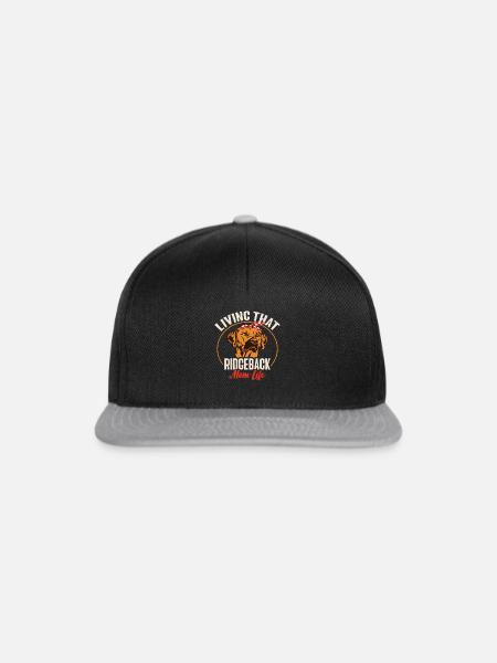 Rhodesian Ridgeback Dog - Snapback Cap - Schwarz/Grau