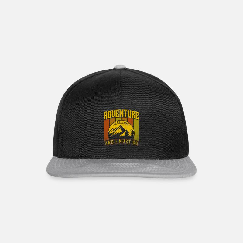 Adventure - Snapback Cap - Schwarz/Grau