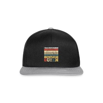 Dans un cadeau de chemise Roevember Queen - Casquette snapback - noir/gris - Devant