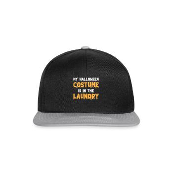 Mon costume d’Halloween est dans la lessive I Hello - Casquette snapback - noir/gris - Devant