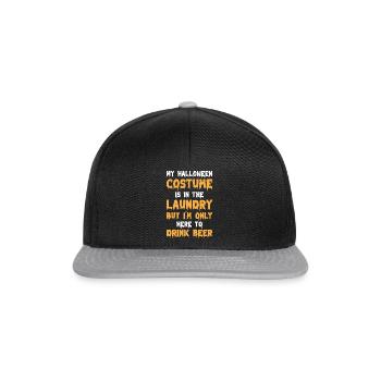 Mein Halloween-Kostüm ist in der Wäscherei - Funny - Snapback Cap - Schwarz/Grau - Vorne