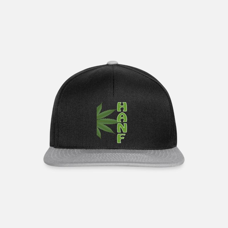HANF - Snapback Cap - Schwarz/Grau