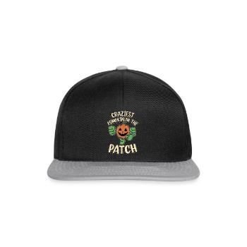Citrouille la plus folle d’Halloween dans le patch - Citrouille - Casquette snapback - noir/gris - Devant