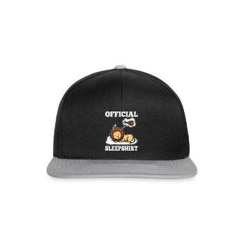 Chemise de nuit officielle lion - Casquette snapback - noir/gris - Devant