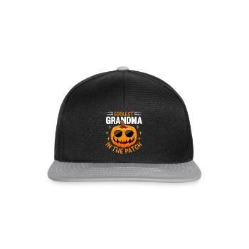Halloween Citrouille Grand-mère I Cool plus grand-mère dans le - Casquette snapback - noir/gris - Devant