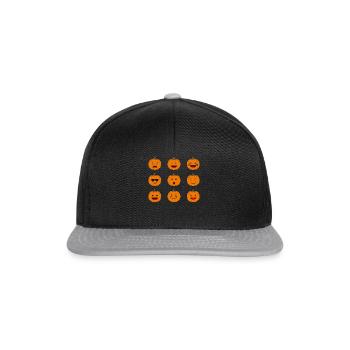Pumpkin Halloween Party I Funny Halloween Pumpkins - Snapback Cap - black/grey - Front