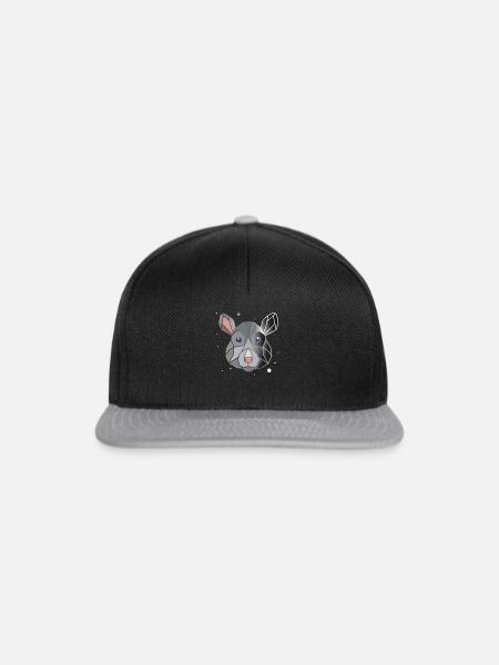 Ratte Polygon - Snapback Cap - Schwarz/Grau