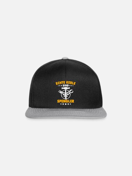 Spengler Spengeln Bauspengler - Snapback Cap - Schwarz/Grau