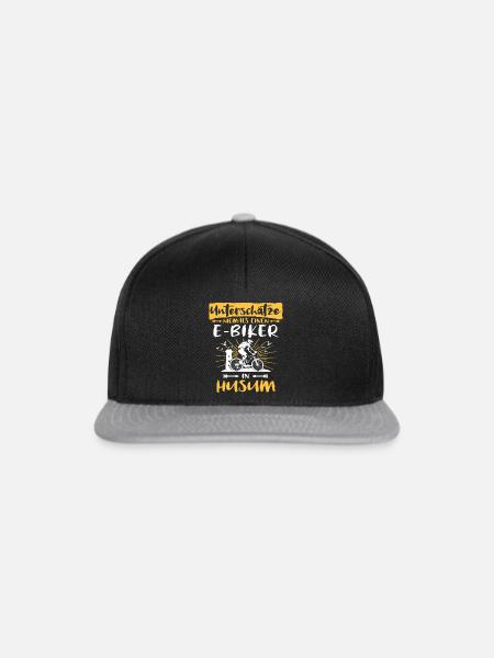 Husum Ebike Husumer Ebiker - Snapback Cap - Schwarz/Grau