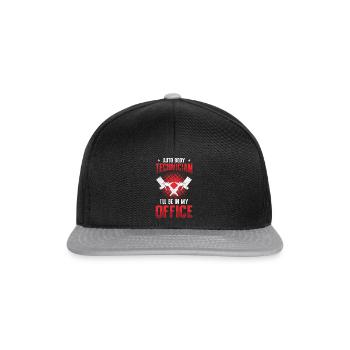Karosserietechniker Fahrzeugreparatur Autowartung - Snapback Cap - Schwarz/Grau - Vorne
