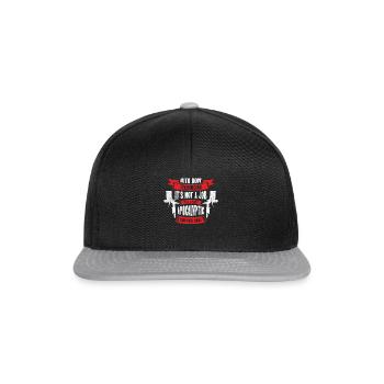 Autokarosserietechniker Postapokalyptische - Snapback Cap - Schwarz/Grau - Vorne