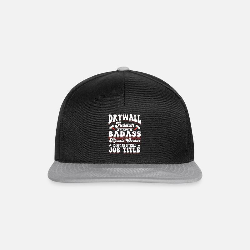 Trockenbau Miracle Worker Wandplatten - Snapback Cap - Schwarz/Grau