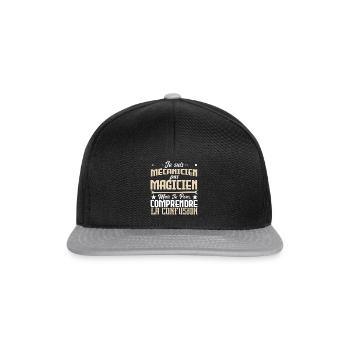 Je suis mécanicien pas magicien - Casquette snapback - noir/gris - Devant
