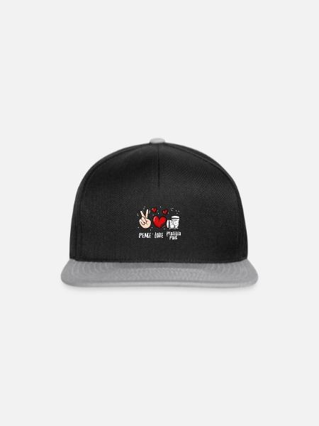 Prosecco Pong Trinkspiel Sekt - Snapback Cap - Schwarz/Grau