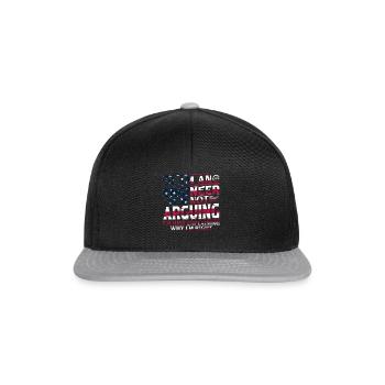 Je suis un ingénieur je ne discute pas - Funny Engineeri - Casquette snapback - noir/gris - Devant