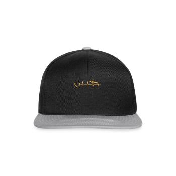 Canoeing Kayak Heartbeat Lake Kayak White Water Ka - Snapback Cap - black/grey - Front