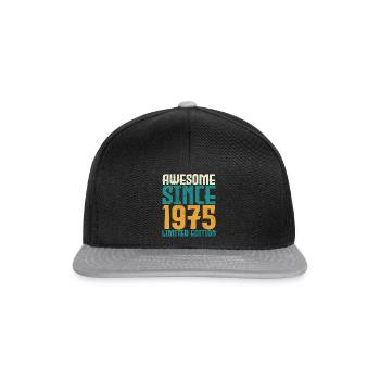 Awesome Since 1975 limited edition. - Casquette snapback - noir/gris - Devant