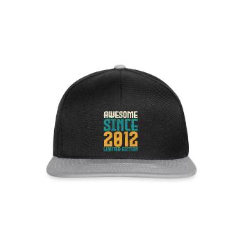 Awesome Since 2012 limited edition. - Casquette snapback - noir/gris - Devant