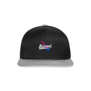 Bisexuel LGBTQ+ Bi LGBTQ - Casquette snapback - noir/gris - Devant