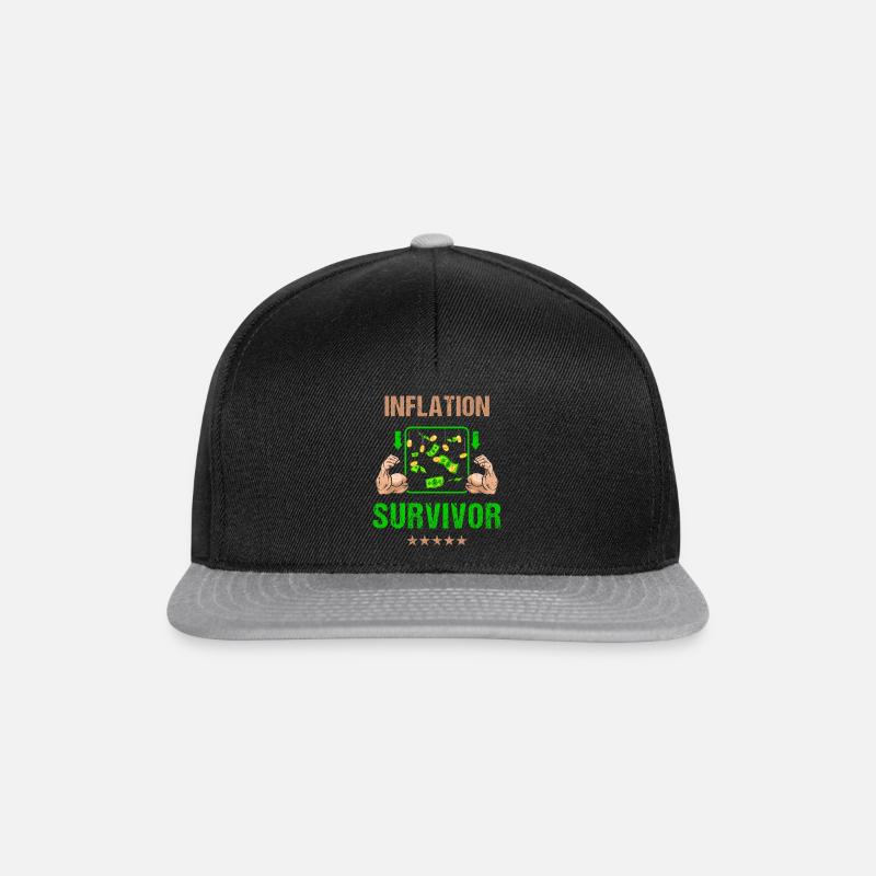 INFLATION SURVIVOR - Snapback Cap - black/grey