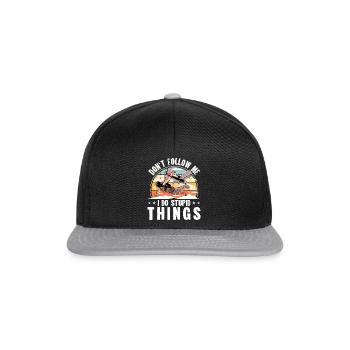 Parachute parachutiste parachutiste - Casquette snapback - noir/gris - Devant