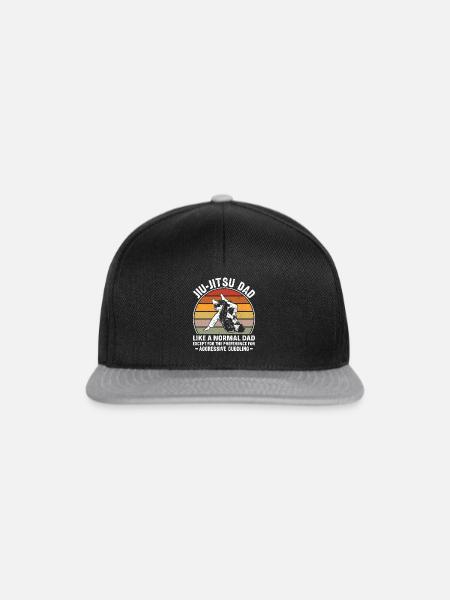 BJJ Brazilian Jiu-Jitsu - Snapback Cap - Schwarz/Grau