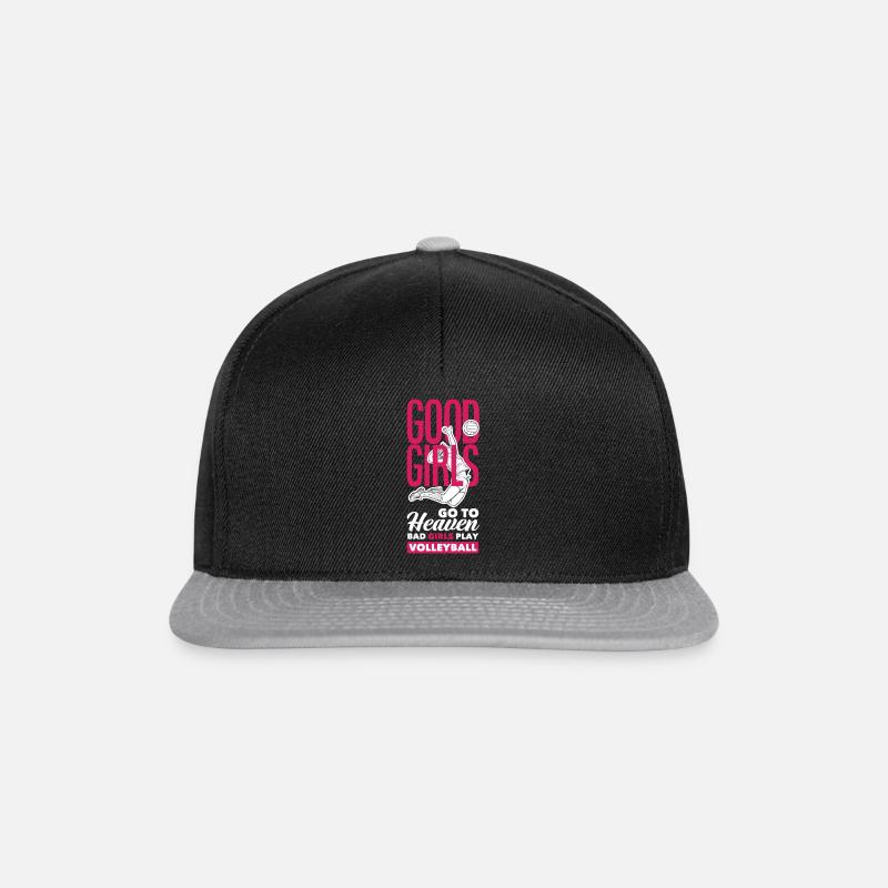 Lustiges Volleyball Geschenk - Snapback Cap - Schwarz/Grau