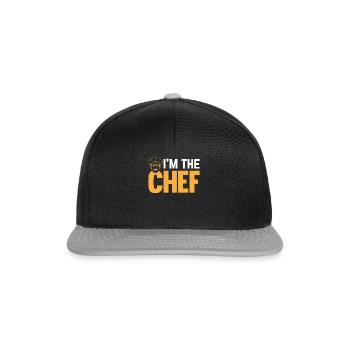 Drôle de chef cuisinier - Je suis le chef - Casquette snapback - noir/gris - Devant