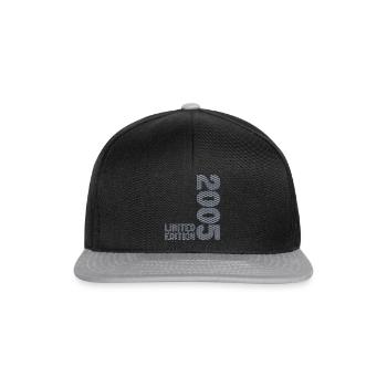 18 JAHRE 18. GEBURTSTAG LIMITED EDITION 2005 - Snapback Cap - Schwarz/Grau - Vorne