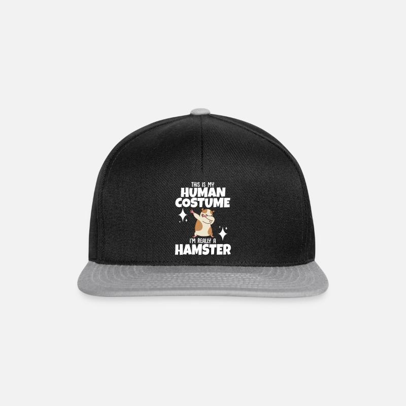 Hamster Gift Hamster Lovers - Snapback Cap - black/grey