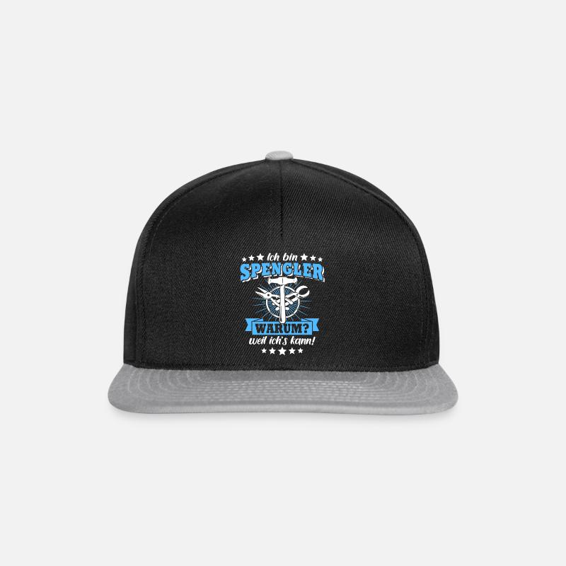 Spengler Bauspengler - Snapback Cap - Schwarz/Grau