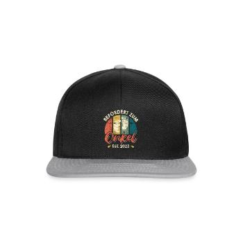 Befördert zum Onkel 2023 - Snapback Cap - Schwarz/Grau - Vorne