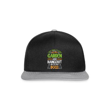 Dog Lover Plant Gardener Jardin Jardinage - Dog Ow - Casquette snapback - noir/gris - Devant